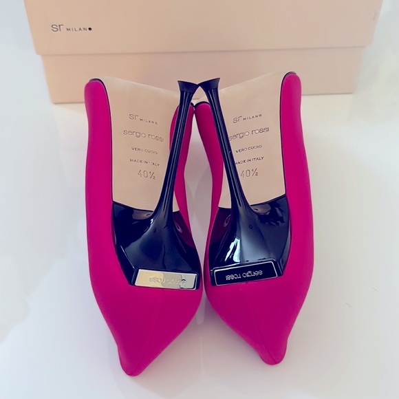 Satin Pink Pumps Sz IT 40.5 - Picture 14 of 16